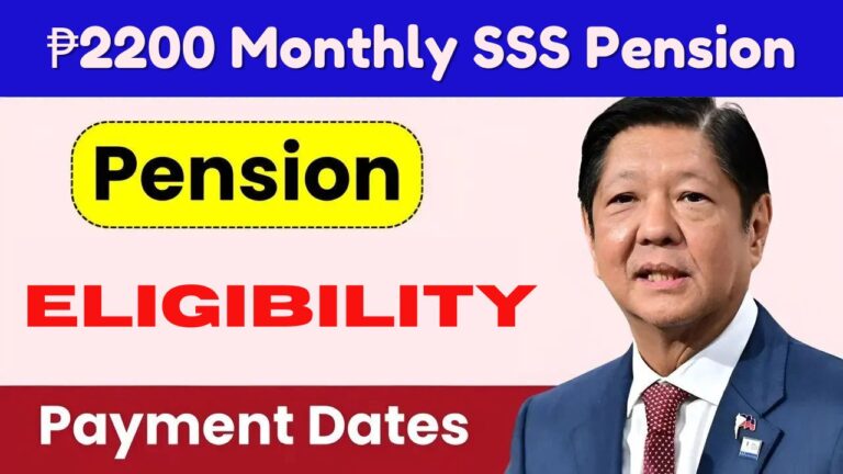 ₱2200 Monthly SSS Pension