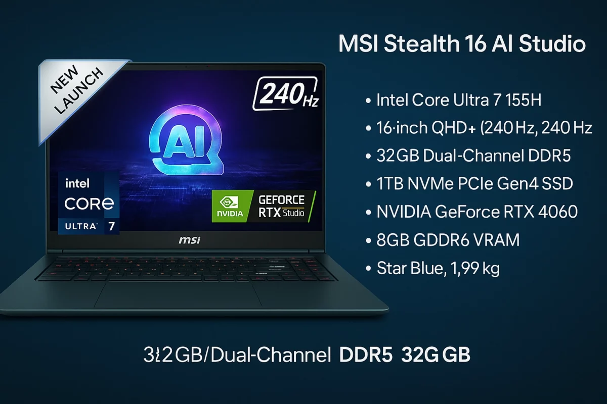 MSI Stealth 16 AI Studio