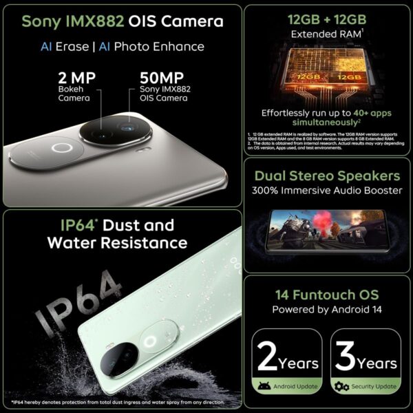 iQOO Z9s 5G Onyx Green, 8GB RAM - Image 2